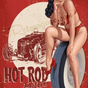Bettie Page Hot Rod