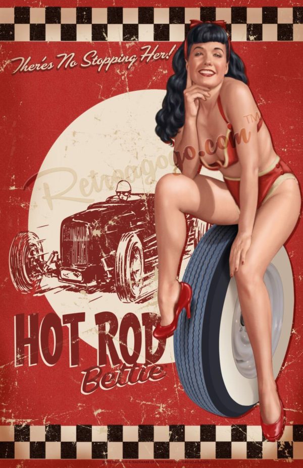 Bettie Page Hot Rod