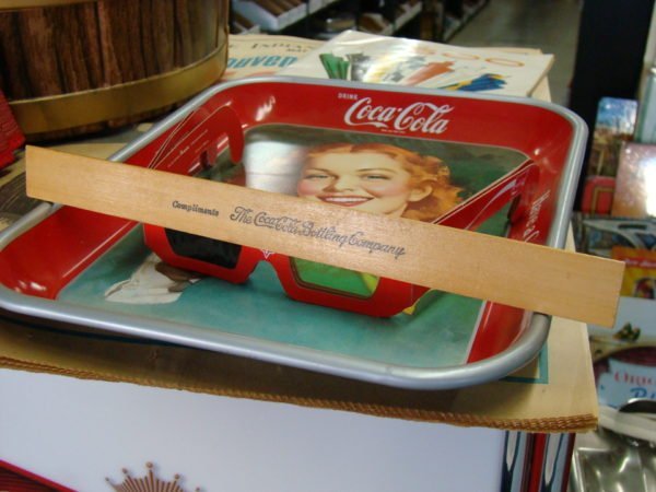 Coca-Cola 'A Good Rule' Wooden Ruler Back