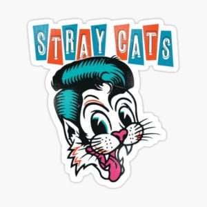 Stray Cats Rockabilly Logo Sticker