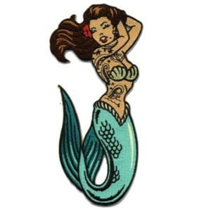 Tattoo Mermaid Pin-Up Patch