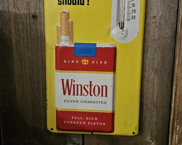 Winston Filter Cigarettes Thermometer Embossed Bottom