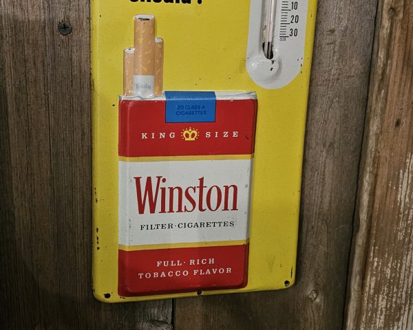 Winston Filter Cigarettes Thermometer Embossed Embossing