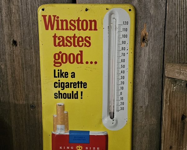 Winston Filter Cigarettes Thermometer Embossed Top