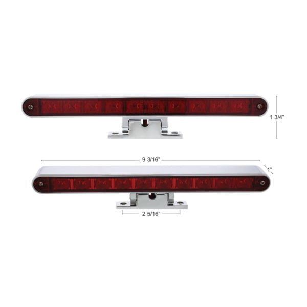 Hot Rod Third Brake Lamp With Adjustable Base Unlit