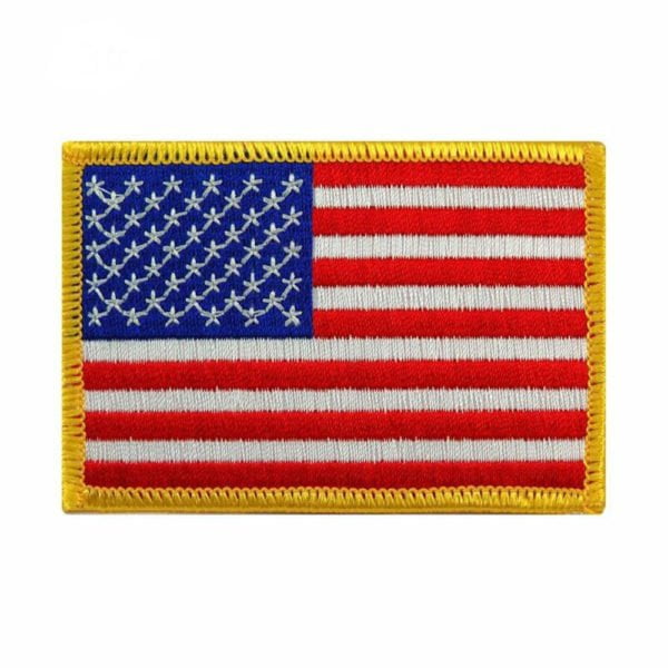 American Flag Patch Yellow