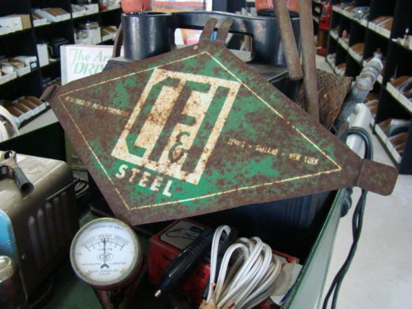 Colorado Fuel And Iron Corp 'CF&I Steel' Tin Sign Back