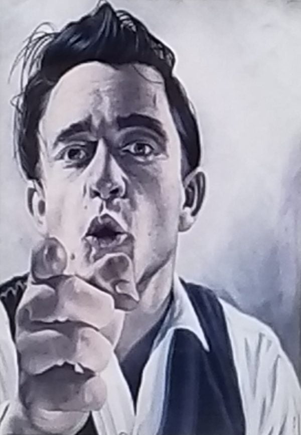 Johnny Cash Preachin' (Canvas)