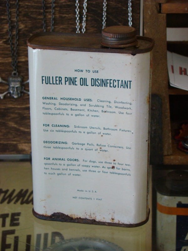 Fuller Brush Co. Pine Oil Disinfectant Back