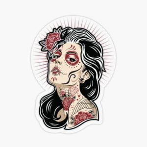 Girl Of The Dead Pin-Up Sticker