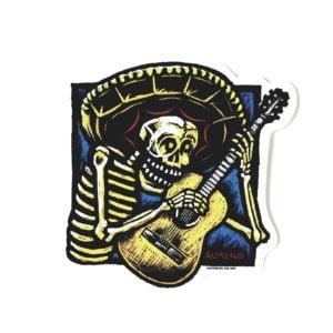 Almera Guitarro Day Of The Dead Sticker