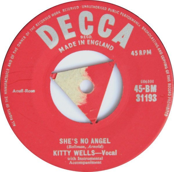 Kitty Wells: She's No Angel/I Can't Stop Loving You