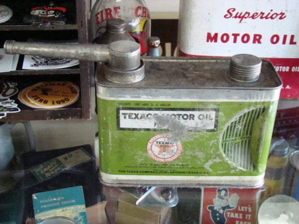 Texaco Motor Oil Heavy Handy Grip Tin