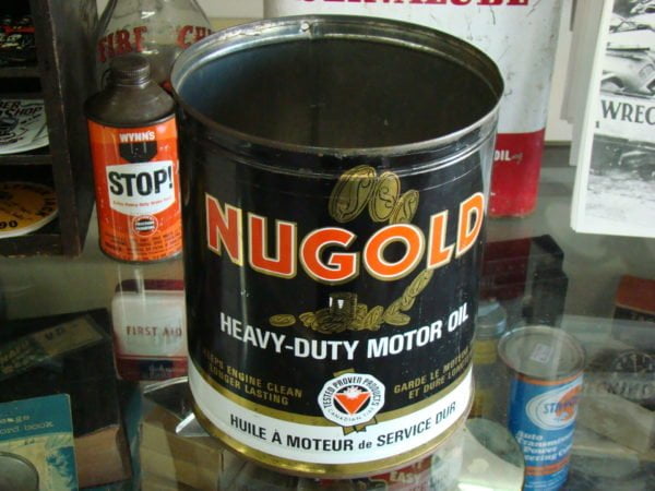 Nugold Heavy-Duty Motor Oil Can, One Imperial Gallon