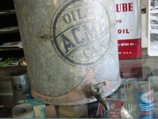 Acme Oil Can With Dispenser Bottom