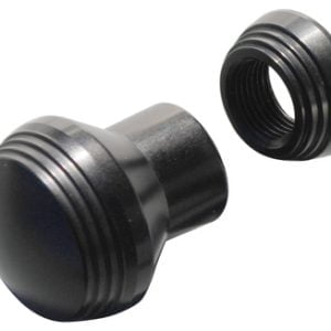 1940 Style (Mercury) Dash Knob & Collar Set Black