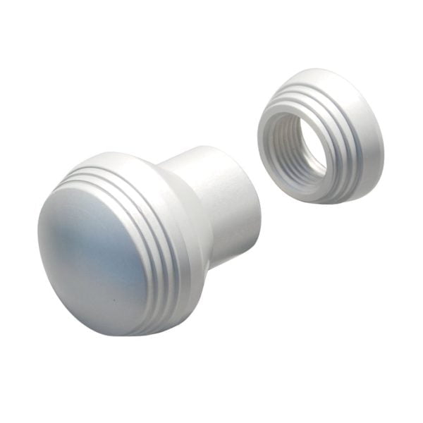 1940 Style (Mercury) Dash Knob & Collar Set Aluminum