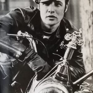 Marlon Brando & Trophy On Bike