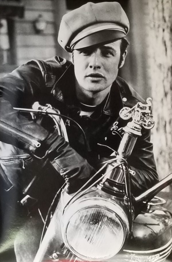 Marlon Brando & Trophy On Bike