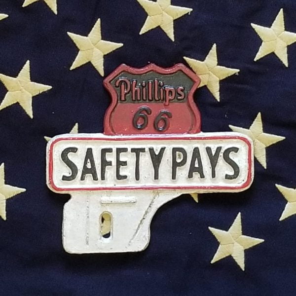 License Plate Topper Phillips 66 Safety Pays