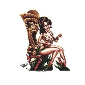 Island Serenade Tiki Sticker