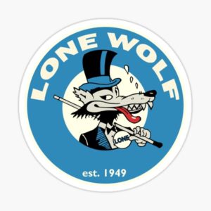 Lone Wolf No Club Sticker