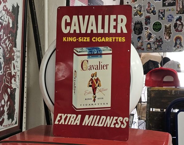 Cavalier King-Size Cigarettes Sign
