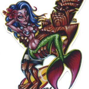 BigToe Toes Nose Tiki Pin-Up Sticker