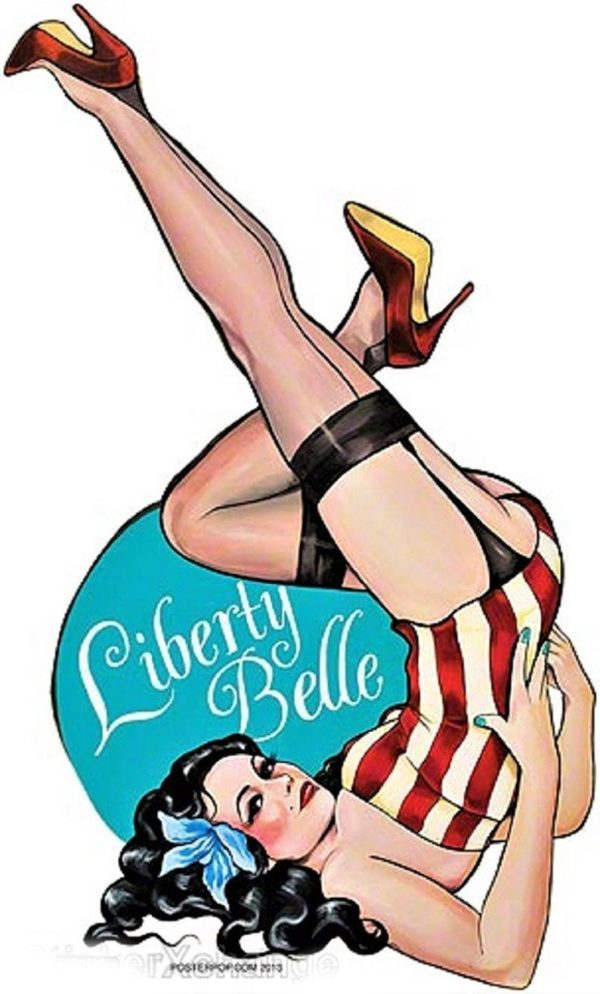 Liberty Belle Pin-Up Sticker