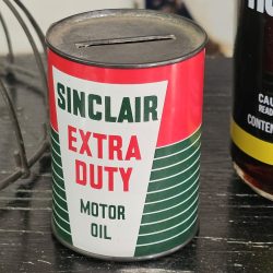 Sinclair Extra Duty Motor Oil Can Bank 