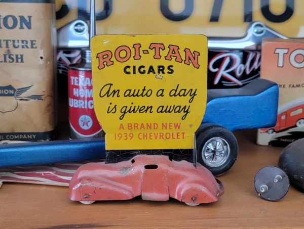 Roi-Tan Cigars Radio Show 1939 Chevrolet Giveaway Advertising Car Front