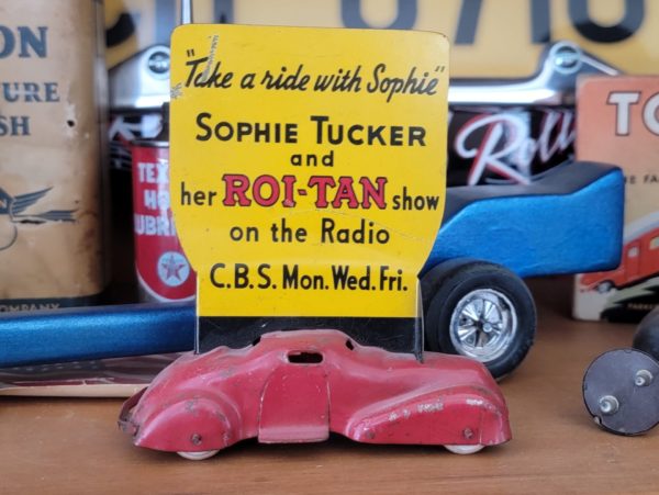 Roi-Tan Cigars Radio Show 1939 Chevrolet Giveaway Advertising Car Back