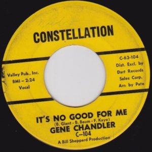 Gene Chandler: It's No Good For Me/From Day To Day