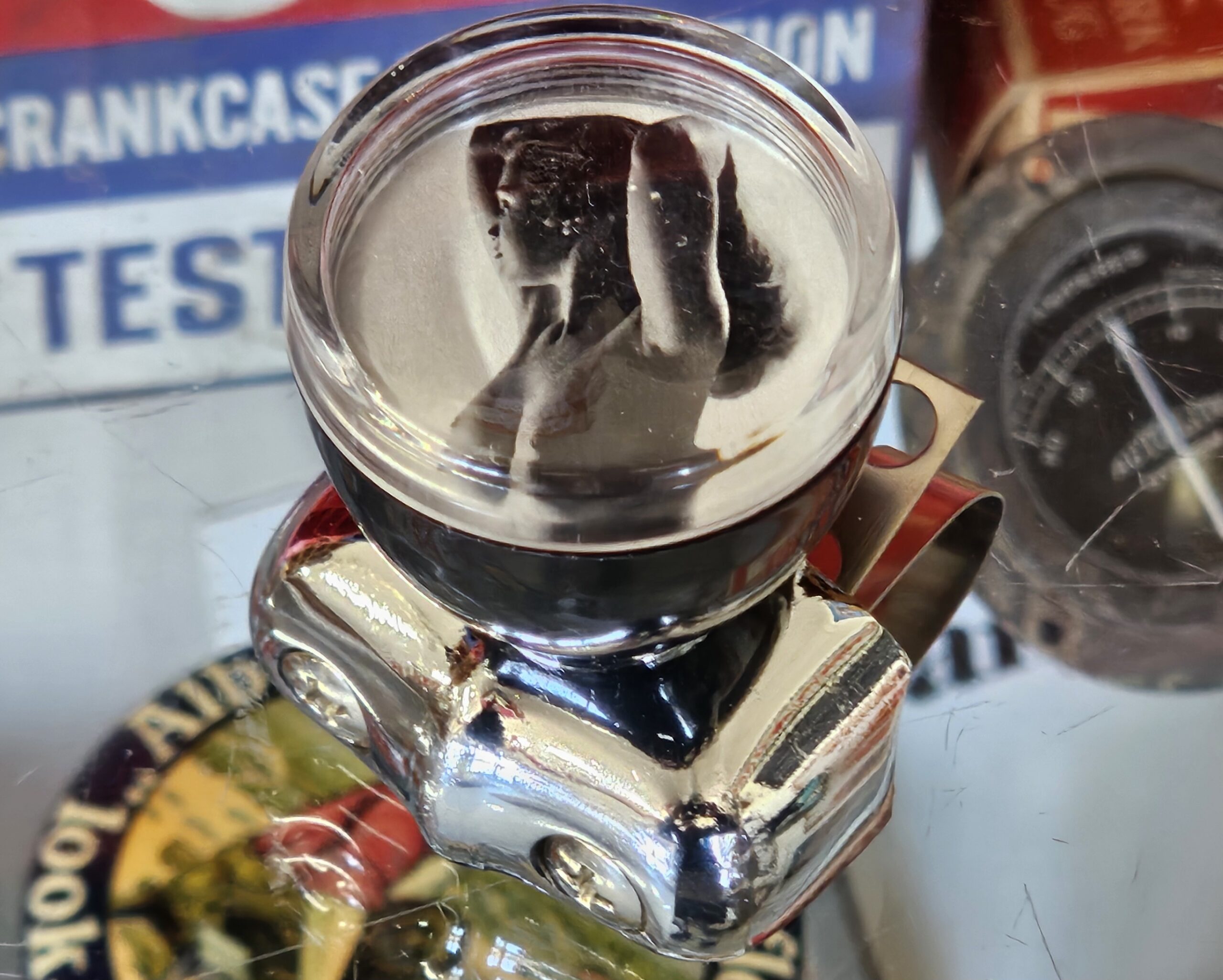 Steering Wheel Spinner Knob Nude Pinup 1950s