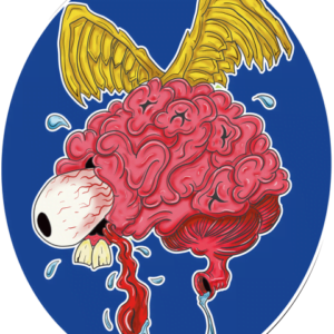 Bad Brain Von Dutch Style Artwork Sticker