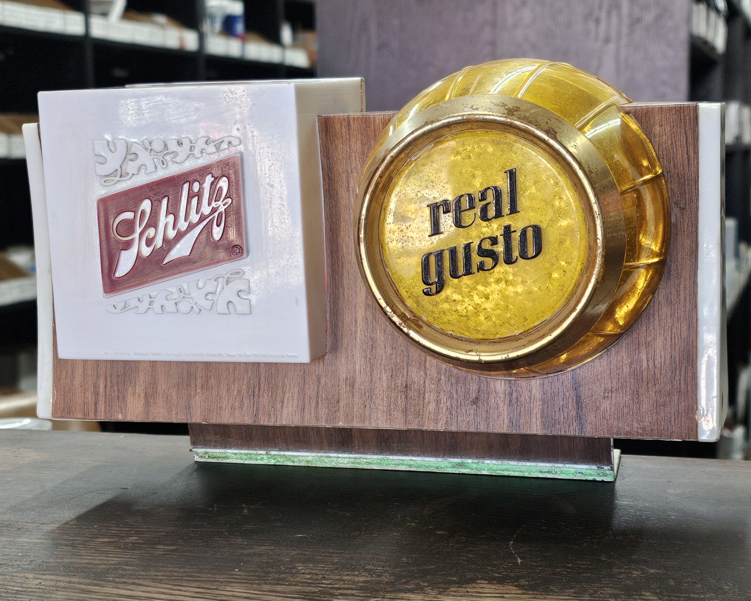 Schlitz Beer Cash Register Topper Lamp