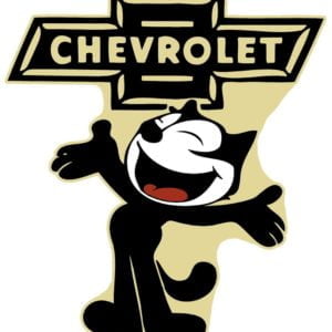 Chevrolet Felix The Cat Sticker