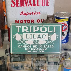 Tripoli Lilac Cannot Be Imitated Or Equaled Cardboard Sign