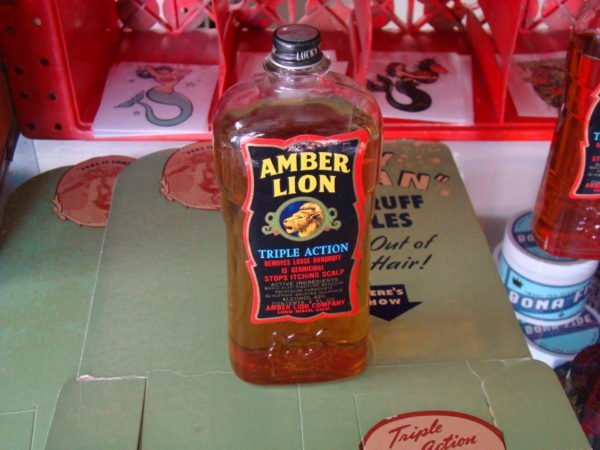 Amber Lion Triple Action Hair Tonic Display Bottle