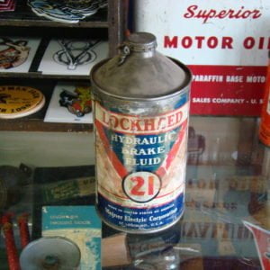 Lockheed Hydraulic Brake Fluid Early Style Cone Top