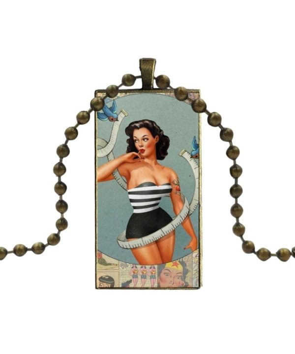 Sexy Seamstress Pin-Up Necklace