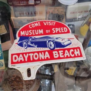 License Plate Topper Come Visit Museum Of Speed Daytona Beach