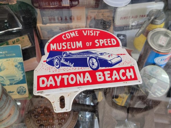 License Plate Topper Come Visit Museum Of Speed Daytona Beach