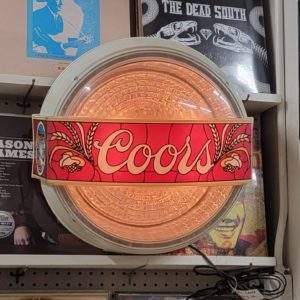 Coors Beer Light Up Bar Lamp Lit