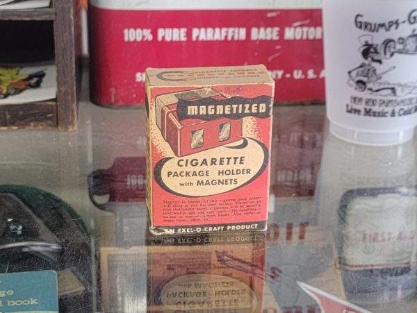 Cigarette Package Holder Magnetized, New Old Stock