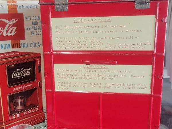 Drink Coca-Cola Dispenser Bank Instructions