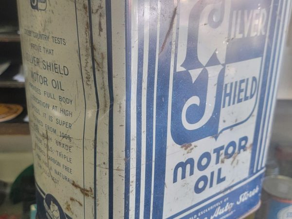 Silver Shield Motor Oil-Western Auto Stores Can Top