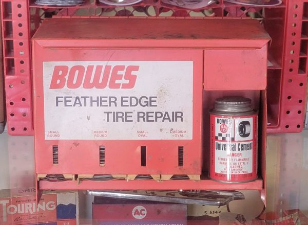 Bowes Feather Edge Tire Repair Metal Cabinet