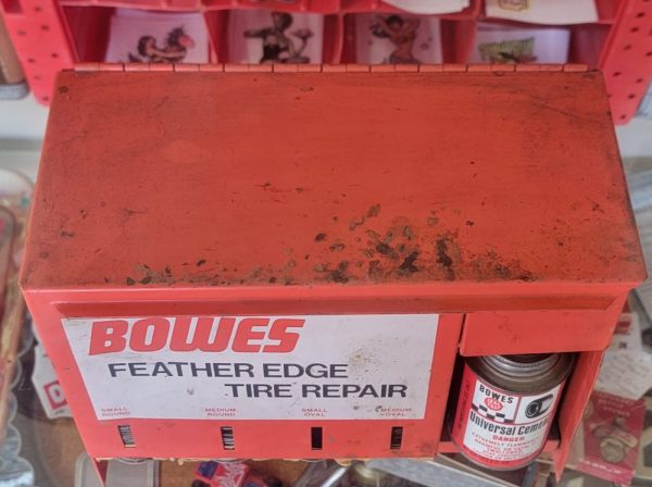 Bowes Feather Edge Tire Repair Metal Cabinet Top