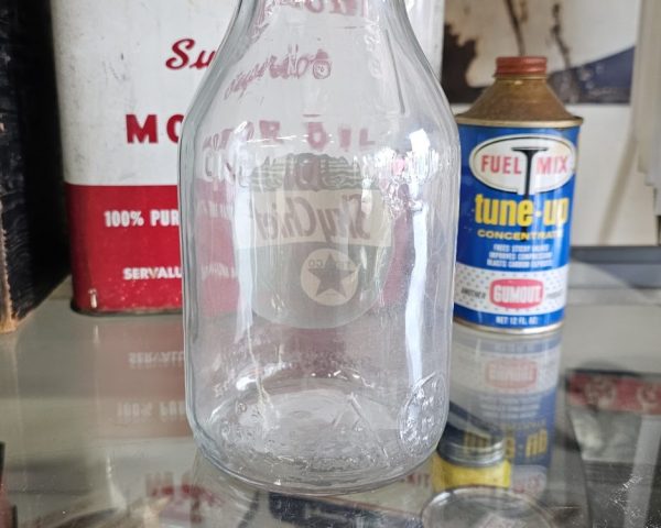 Texaco Sky Chief Oil Bottle, One Quart Back